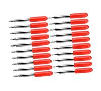 Tofficu 50pièces Lames De Découpe Vinyle pour Outils De Gravure Textiles Lames Tungstène Sécurité avec Couvercle pour Découpe De Matériaux Fins Et Précis