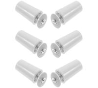 Tofficu Alliage D’Aluminium Butée pour Volet Roulant 6 Pièces | Accessoire Blanc à Surface Lisse, Installation DIY Simple, Compatible Plupart des Stores