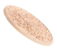Tofficu Applique Ronde en Bois Sculpté Naturel Khaki Effet Décoratif Unique, pour Décoration Murale Intérieure et Décoration de Porte