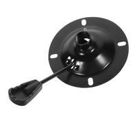Tofficu Base de Rechange pour Fauteuil Barbier Noir en Fer, Plateau Rond | Pièce de Remplacement pour Salon, Plateau Pivotant Adaptable, Structure en Fer Solide