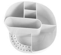 Tofficu Boîte de Rangement Organisateur Multifonction à Compartiments pour Outils de Manucure Blanc Facile à Utiliser pour Bureau et Table