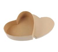 Tofficu Boîte en Papier Kraft Beige Forme de Cœur pour Bijoux Petits Objets, pour Emballage Saint-valentin ou Fête Nuptiale