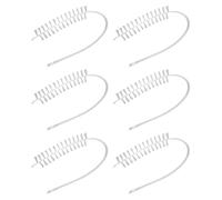 Tofficu Brosses de Nettoyage Blanc en Nylon et Structure Raisonnable Lot de 6 Design Simple et Souple pour Fête Estivale pour Tambour de Lave-linge