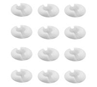 Tofficu Butées de Chaîne à Perles en Plastique Blanc Accessoires pour Stores de Fenêtre Lot de 12 Durabilité et Réglage Précis pour Stores Verticaux