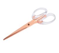 Tofficu Ciseaux de Sécurité Rose Doré pour Bureau et Scrapbooking, Petits Ciseaux D’Élève Légers en Alliage D’Aluminium et PP, Outils de Coupe Précis pour Travaux Manuels et Loisirs