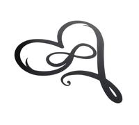 Tofficu Décoration Murale Cœur Fer Forgé Anti- Ornement Métallique Suspendu pour Salon Chambre Balcon Ambiance Déco Intérieur et Élégante