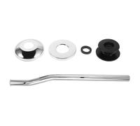 Tofficu Kit de Joint pour Urinoir avec Couvercle Décoratif et Valve | Acier Inoxydable et Caoutchouc, Installation Facile, Design Étanche, pour Urinoirs et Toilettes, Rénovation 30cm