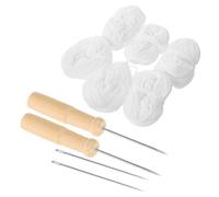 Tofficu Kit de Reliure Polyvalent en Acier Inoxydable avec Fil et Aiguilles Ergonomiques pour Réparation de Livres et Création Artisanale