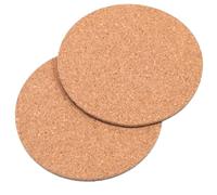 Tofficu Liège Soucoupe Ronde pour Pot de Fleurs 2 Pièces | Réutilisable, Support Amortissant Friction, pour Pot de Fleurs, Couleur Kaki, Recyclable