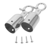 Tofficu Lot De 2 Embouts De Corde En Alliage De Zinc butéEs De Fin De Corde Avec Crochet Pour BarrièRes De ContrôLe Des Foules Supports D'ArrêT Pour File D'Attente 3.11X1.02X1.02 Pouces