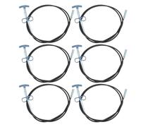 Tofficu Lot de 6 Pinces de Nettoyage de Canalisations Design à 4 Griffes, Flexible Plastique et Métal, pour Déboucher Toilettes et Drains Domestiques