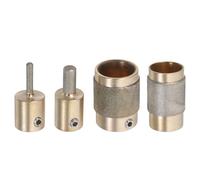 Tofficu Mèches De Broyeur À Verre Fines 4pcs Cuivre 1 3/4 1/4 1/8 Pour Polissage De Verre Et Carrelage Sur Projets Détaillés
