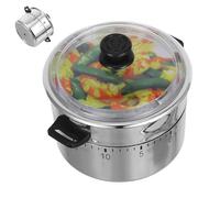 Tofficu Minuterie Mécanique Autocuiseur Fleur Minuteur Cuisine Mécanique et Précis Timer Visuel pour Gestion de Cuisson Accessoire Cuisine Original et Mignon pour Adultes et Garçon
