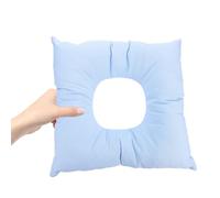 Tofficu Oreiller Facial Carré en Coton Bleu Lavable - Coussin Spa Réutilisable pour Tables de Massage et Salons de Beauté - Appui-tête Confortable pour Relaxation Corporelle et Soins
