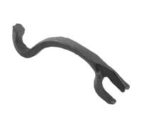 Tofficu Pince à Barbecue en Fonte 14 X 4 X 3,8 Cm avec Poignée Antidérapante Anti-brûlure, Support Polyvalent pour Plaque Chauffante et Ustensiles Cuisine, Accessoire pour Grillades