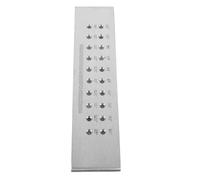 Tofficu Plaque de Tirage en Acier Tungstène à Double Rangée à Trous Ronds pour Fil Argenté, Légère et Facile à Manipuler, Outil Fabrication et Décoration de Bijoux DIY