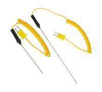 Tofficu Sondes Thermocouples Résistantes à Haute Température en Acier Inoxydable Lot de 2 de Type K pour Mesures Précises en Laboratoire et Machines