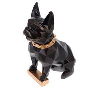Tofficu Statuette de Petit Chien en Résine pour Décoration Moderne | Objet Compact de Bureau, Aspect Vif et Mignon, pour Étagères, Vitrines, Entrée et Chambre