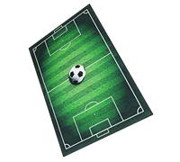 Tofficu Tapis de Football Antidérapant en Polyester Design Terrain de Football Réaliste, Résistant aux Taches Salle de Bain ou Entrée