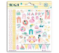 Toga Autocollant, Autre, Multicolore, 15 x 17.5 x 0.2 cm STF112