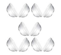TOGEVAL 10pièces Bols Verre Transparent Empilables Résistants Chaleur Coupelles Petites pour Dessert Salade et Apéritif Préparation Pratique et Design Élégant
