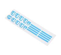 TOGEVAL Autocollant de Contrôle pour Boutons de Fenêtre Autocollants pour Boutons de Fenêtre en PVC Bleu Lumineux Le Noir sans Résidu pour Carrosserie Décoration Auto de Nuit
