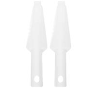 TOGEVAL Balai Serpillère Essoreur Seau Blanc en Plastique Portable et Gain de Place, 2pcs Brosse de Nettoyage Multifonction pour Nettoyer la Plupart des Surfaces