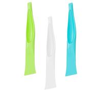 TOGEVAL Grattoir de Nettoyage Cuisine 3pcs en Plastique, Outil Multifonction Double Tête pour Décontamination et Ouvre-boîte, Lame Large et Étroite pour Fentes
