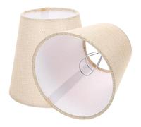 TOGEVAL Lot de 2 Abat-jour en Tissu à Clipser, Style Vintage et Élégant, pour Lampe Suspendre ou Lampadaire, Salon et Bureau