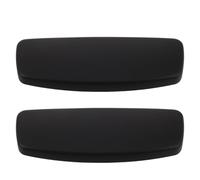 TOGEVAL Lot de 2 Coussins D'accoudoirs Confortables en Cuir PU pour Chaise de Bureau Ergonomique Noire Design Ergonomique et Construction Solide