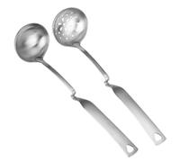TOGEVAL Louche à Soupe Inox 304 Manche Long Cuillère de Service Résistante la Chaleur Cuisine Domestique et Professionnelle Ustensile Multifonction