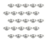 TOGEVAL Moules à tartelettes aluminium 400 pièces résistants chaleur pour pâtisserie maison et restaurant, mini moules à tartelette pour cupcakes et puddings en tinfoil léger