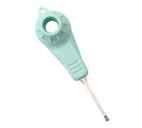 TOGEVAL Ouvre-couvercle Magnétique Vert pour Pots de Yaourt et Sodas, Outil Pratique d’Ouverture de Films en ABS et Acier Inoxydable, Accessoire Portable pour Cuisine