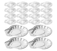 TOGEVAL Plats à coquilles Saint-jetables en Aluminium 100 pièces pour Barbecue et présentation élégante Lors de fêtes et réceptions