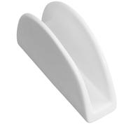 TOGEVAL Porte-Serviettes Carré en Céramique Blanc Chic et Pratique Cuisine et Salon, Support de Serviettes en Papier Design Simple et Décoration de Bureau