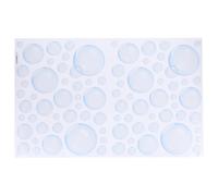 TOGEVAL Stickers Muraux Bulles Décoratifs en Pvc Blanc, Résistants à L'usure, pour Salon et Chambre, Décoration Murale Unique Thème Océan, Autocollant Facile à Coller