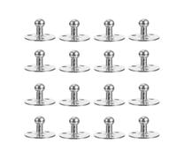 TOGEVAL Support à Billes pour Vérins à Gaz, Base de Montage Ronde en Fer Argenté, 20 Pièces, Facile à Utiliser, pour Usage Intérieur et Extérieur Léger