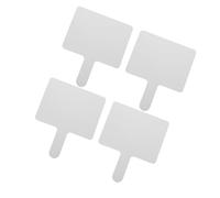 TOGEVAL Tableau Blanc Portable en Plastique Blanc Effaçable à Sec 4 Pièces Tableau de Réponses Multifonction pour Élèves pour Activités Scolaires et Résolution de Problèmes en Groupe