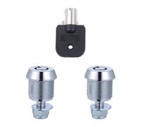 TOGEVAL Verrou à piston tubulaire clé tubulaire même numéro 2pcs noir fer Plusieurs styles pour cabinet enclosure portes de camper 17 MM Couleur Aléatoire
