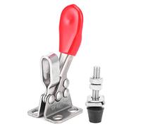 Toggle Clamp, Serre - Joint à Libération Rapide, Acier Inoxydable et Plastique, 6x3 cm, 27 kg - Ergonomique et Durable, Poignée Antidérapante, Idéal pour Usinage et Soudure