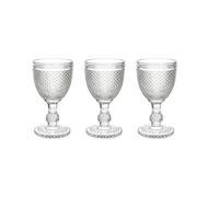 Tognana Diamond Lot de 3 verres à pied en verre transparent 280 cc