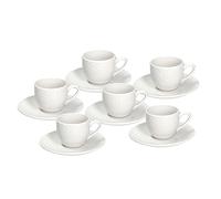 Tognana GF085010000 Lot de 6 tasses à café avec assiette cc80 Golf, porcelaine