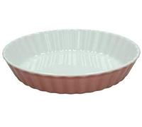 Tognana Plat à tarte - Quiche, en porcelaine de four 26 x 5 cm en pl-Cook Charme Made in Italy Qualité Extra (Rose Poudre)
