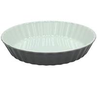 Tognana Plat à tarte - Quiche, en porcelaine de four 26 x 5 cm, fabriqué en Italie, qualité extra (gris Londres)