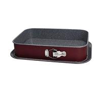 Tognana Porcellane W4444A6GGBO Moule à Tarte rectangulaire en Acier au Carbone Gris 260 °C