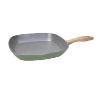 Tognana Sage Stone, Grill carré avec manche fixe 28 x 28 cm, aluminium, vert