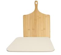 Tognana Set Pizza Stone 3 pièces 38 cm x 30 cm x H 3 cm, crème