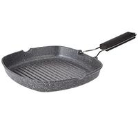 Tognana WI758BBAMNF Grill carré avec manche pliable Mythos, aluminium, gris, 0