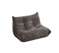 Togo Sofa 2 places en Chenille Bou ris - Coussin de sol Rempli de Mousse à mémoire - Confortable et Antidérapant