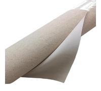 Toile à Peindre en Rouleau Amorçage Acrylique sans Acide, mélange de Lin 400g/m², Toile de Peinture à Texture Moyenne, Rouleau de 5 mètres de Long(98cm Wide)